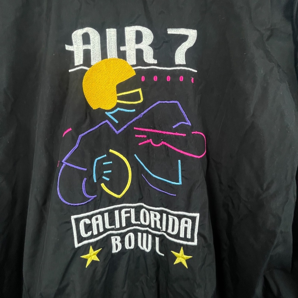 Vintage Air 7 Califlorida Bowl Jacket Mens XXL Embroidered Highschool Football - Picture 5 of 12